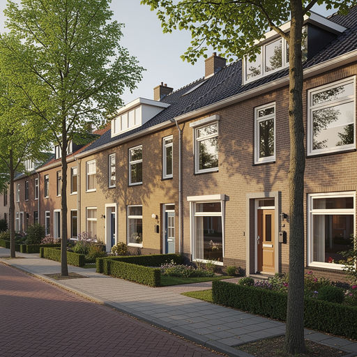 foto van ouderwetse huizen