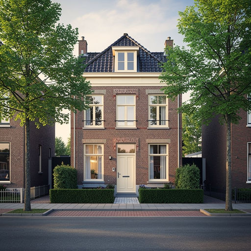 foto van ouderwetse huizen