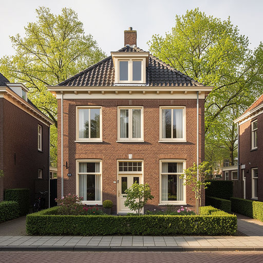 foto van ouderwetse huizen