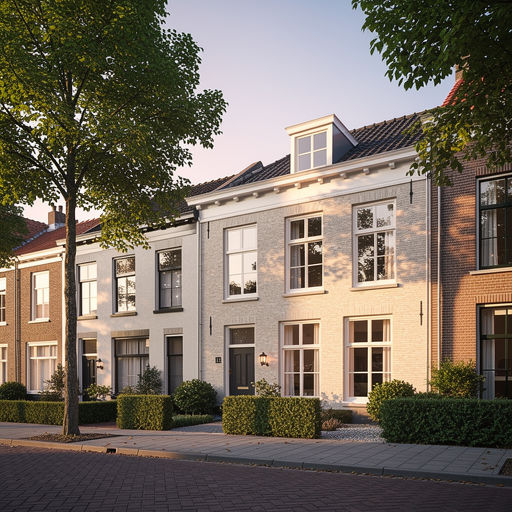 foto van ouderwetse huizen