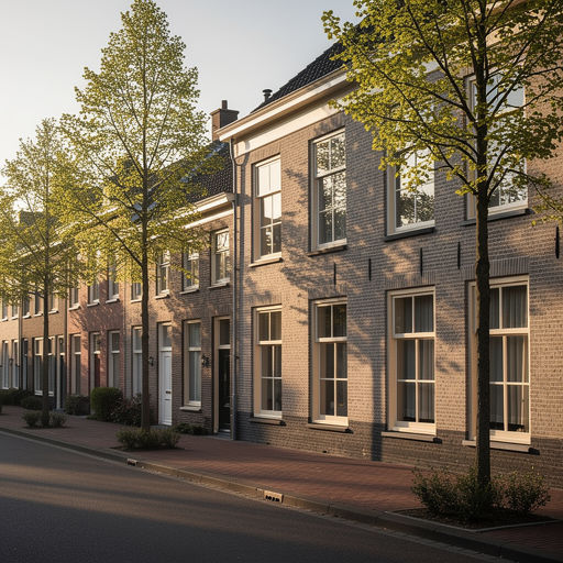 foto van ouderwetse huizen