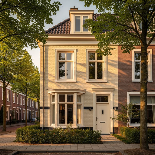 foto van ouderwetse huizen