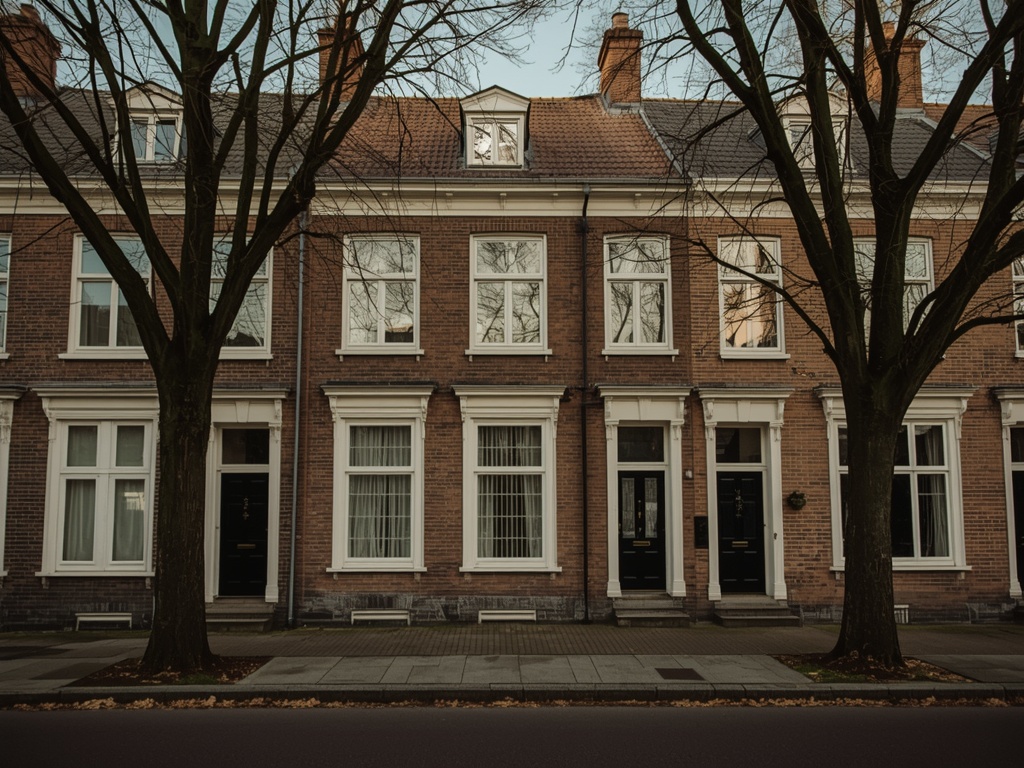 foto van ouderwetse huizen