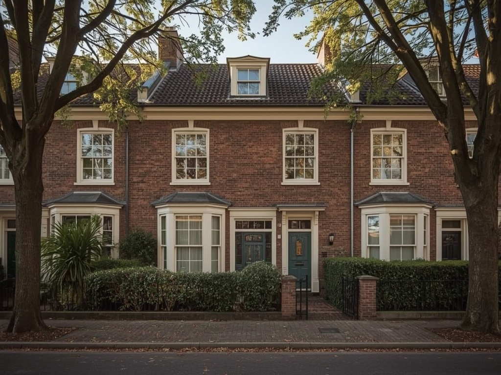 foto van ouderwetse huizen