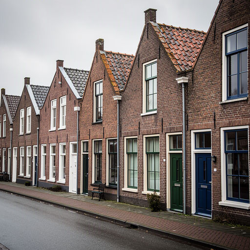 Monteur plaatst kunststof kozijnen bij een woning in Dongen
