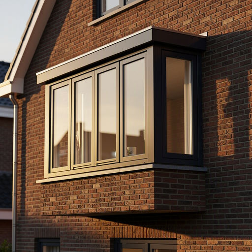 Antraciet kunststof kozijnen bij een gerenoveerd huis in Dongen