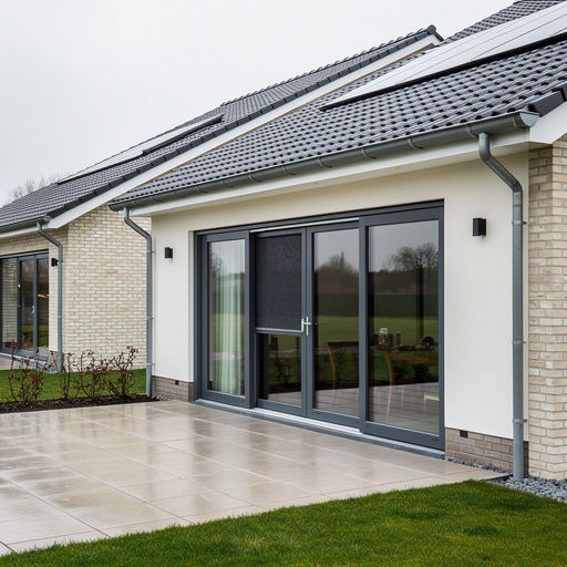 Kozijnspecialist installeert een nieuwe kunststof schuifpui in Dongen